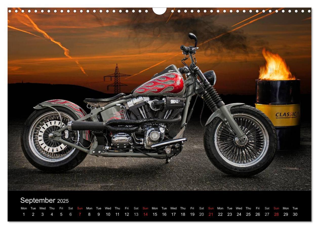 Bild: 9781325961580 | Motorbike Dreams (Wall Calendar 2025 DIN A3 landscape), CALVENDO 12...