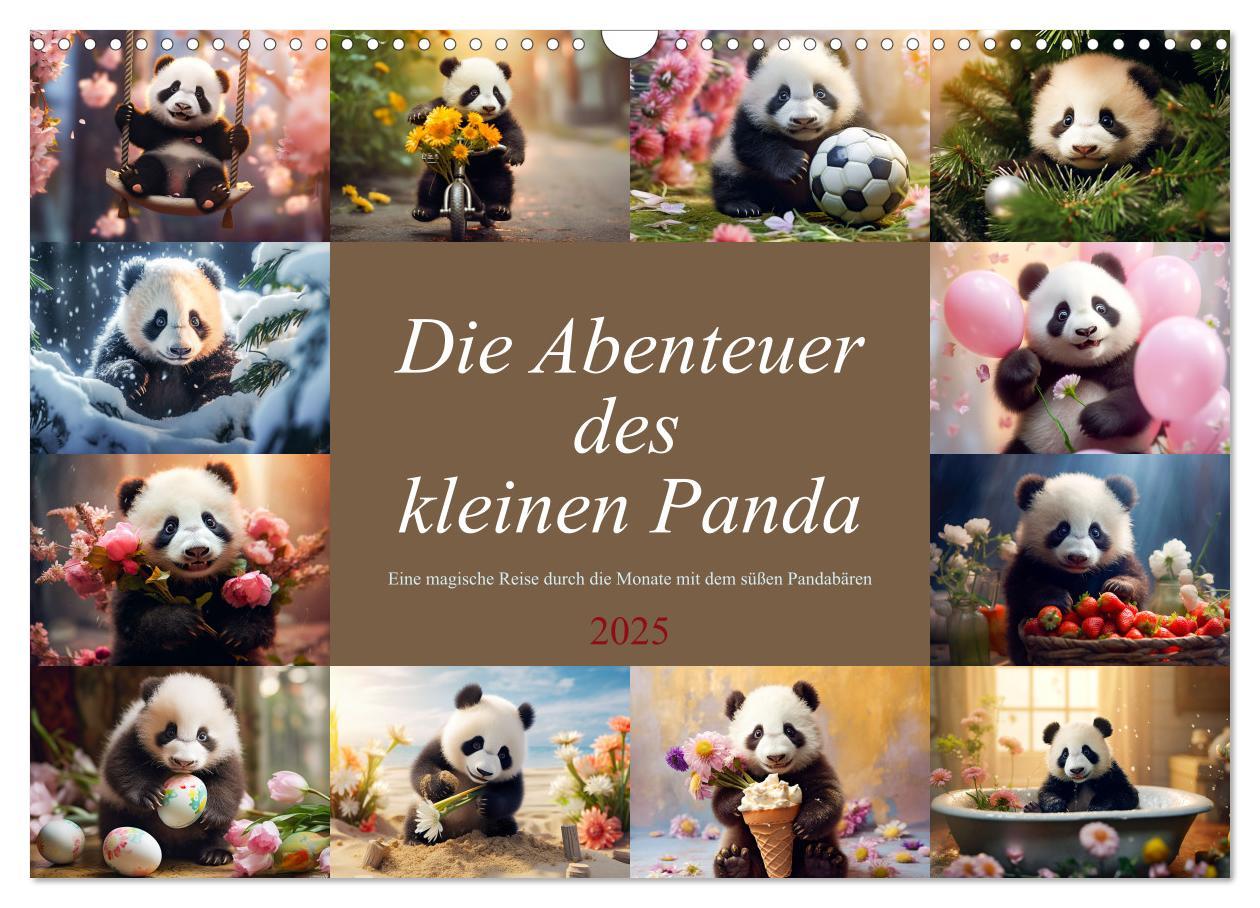 Cover: 9783383893636 | Die Abenteuer des kleinen Panda (Wandkalender 2025 DIN A3 quer),...