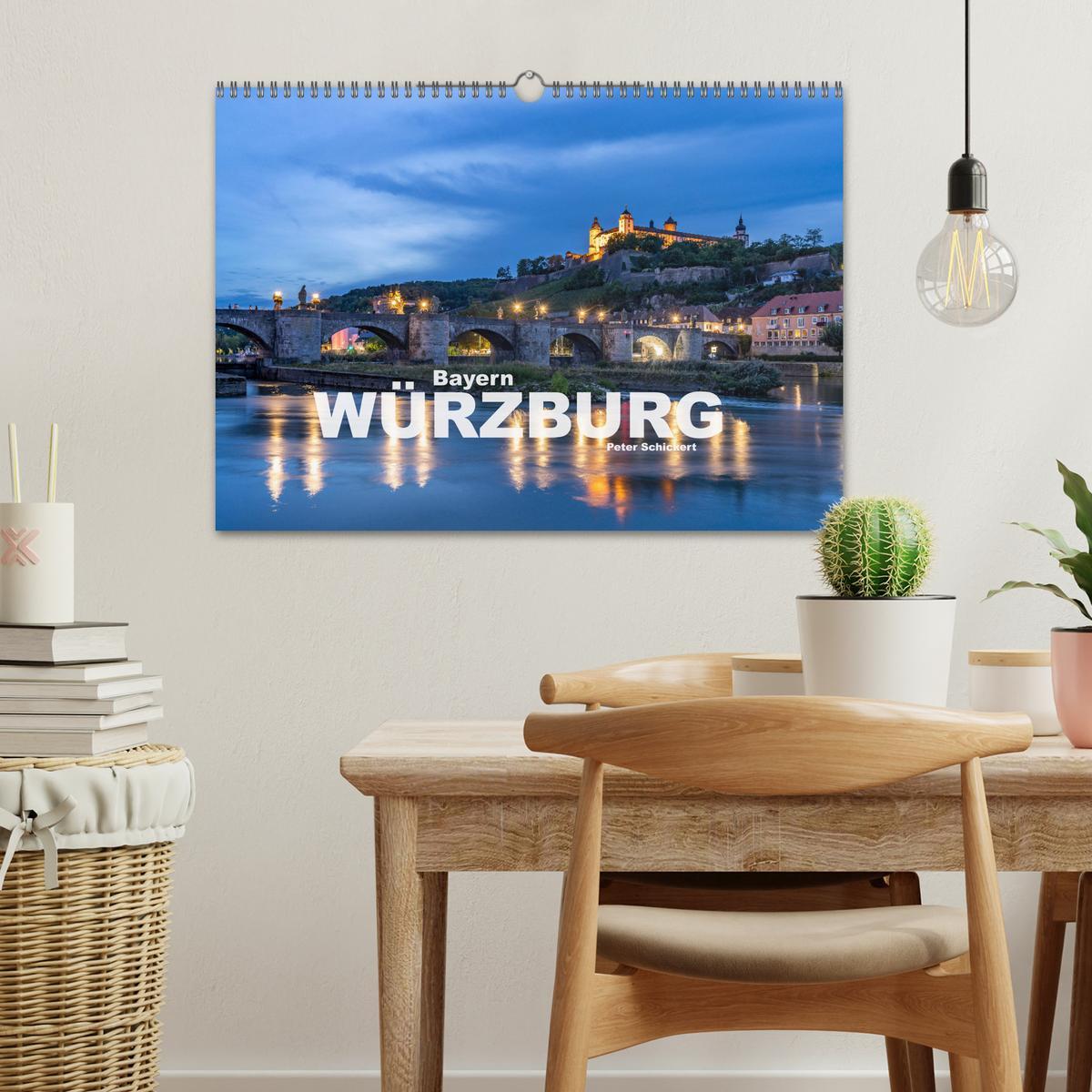 Bild: 9783435220731 | Würzburg - Bayern (Wandkalender 2025 DIN A3 quer), CALVENDO...