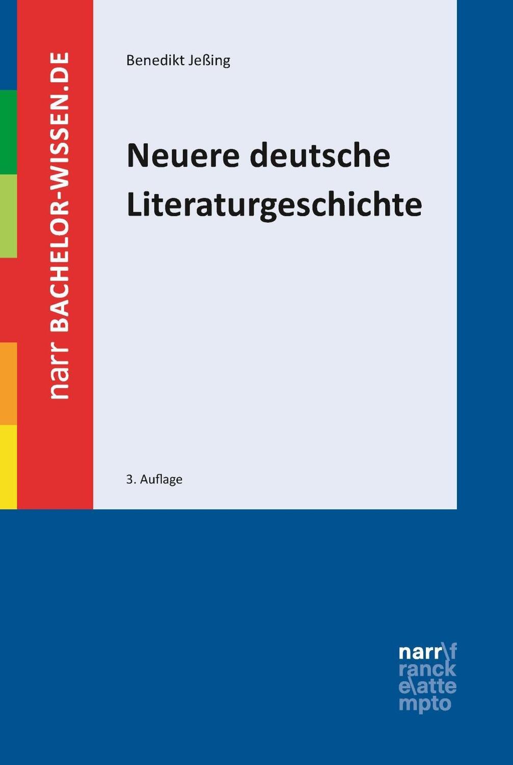 Bild: 9783823369905 | Neuere deutsche Literaturgeschichte | Eine Einführung | Jeßing | Buch