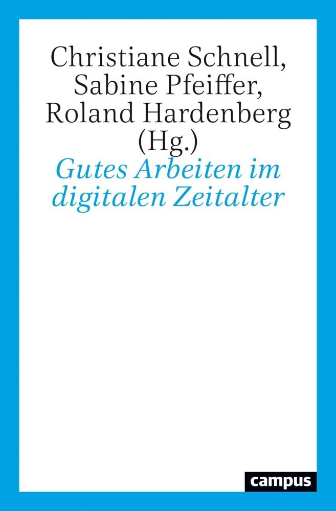 Cover: 9783593513843 | Gutes Arbeiten im digitalen Zeitalter | Christiane Schnell (u. a.)