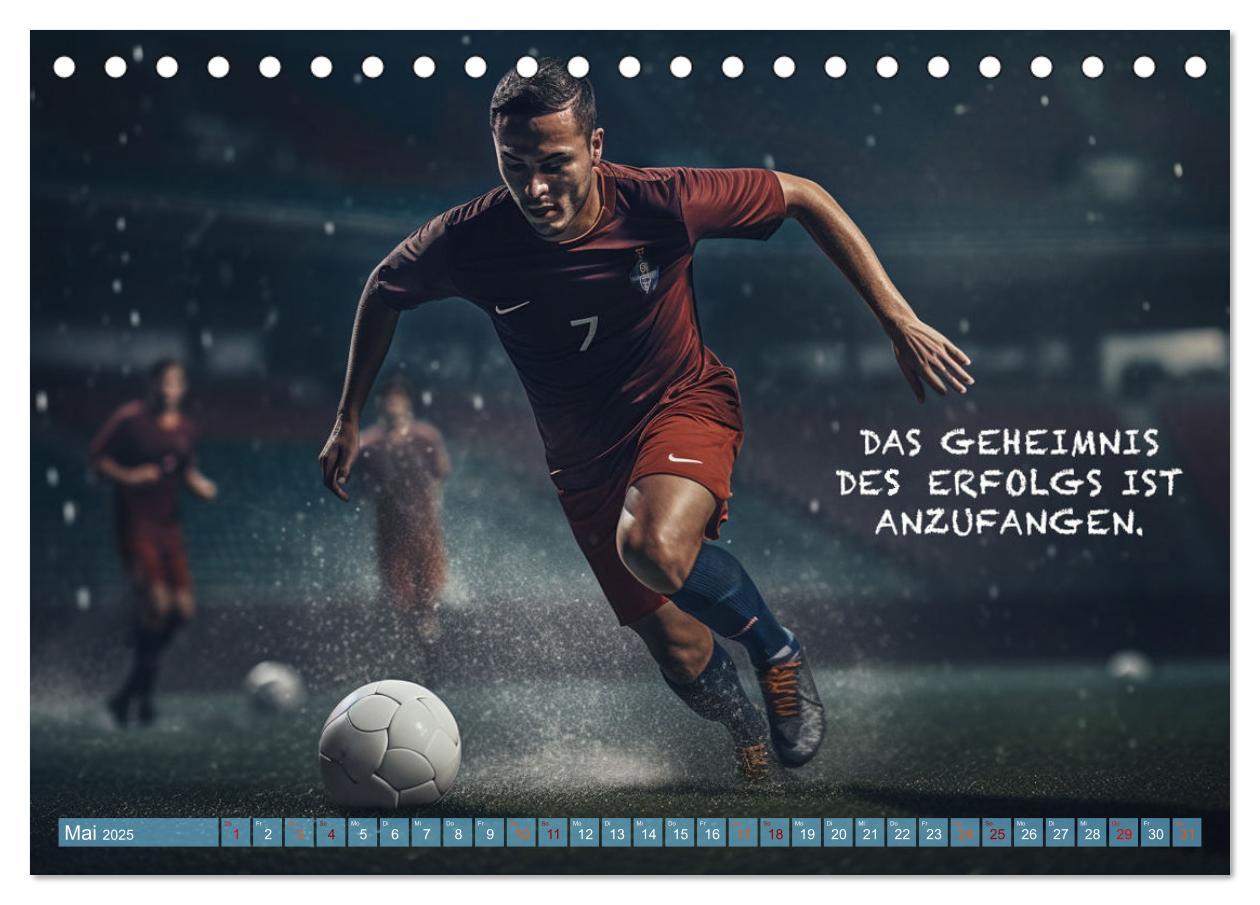 Bild: 9783383761065 | Fußball und coole Sprüche (Tischkalender 2025 DIN A5 quer),...