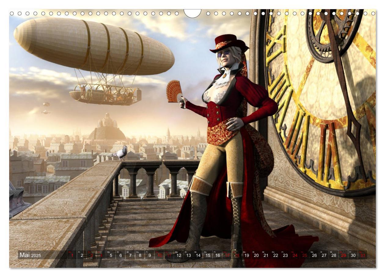 Bild: 9783435202782 | Steampunk Träume (Wandkalender 2025 DIN A3 quer), CALVENDO...