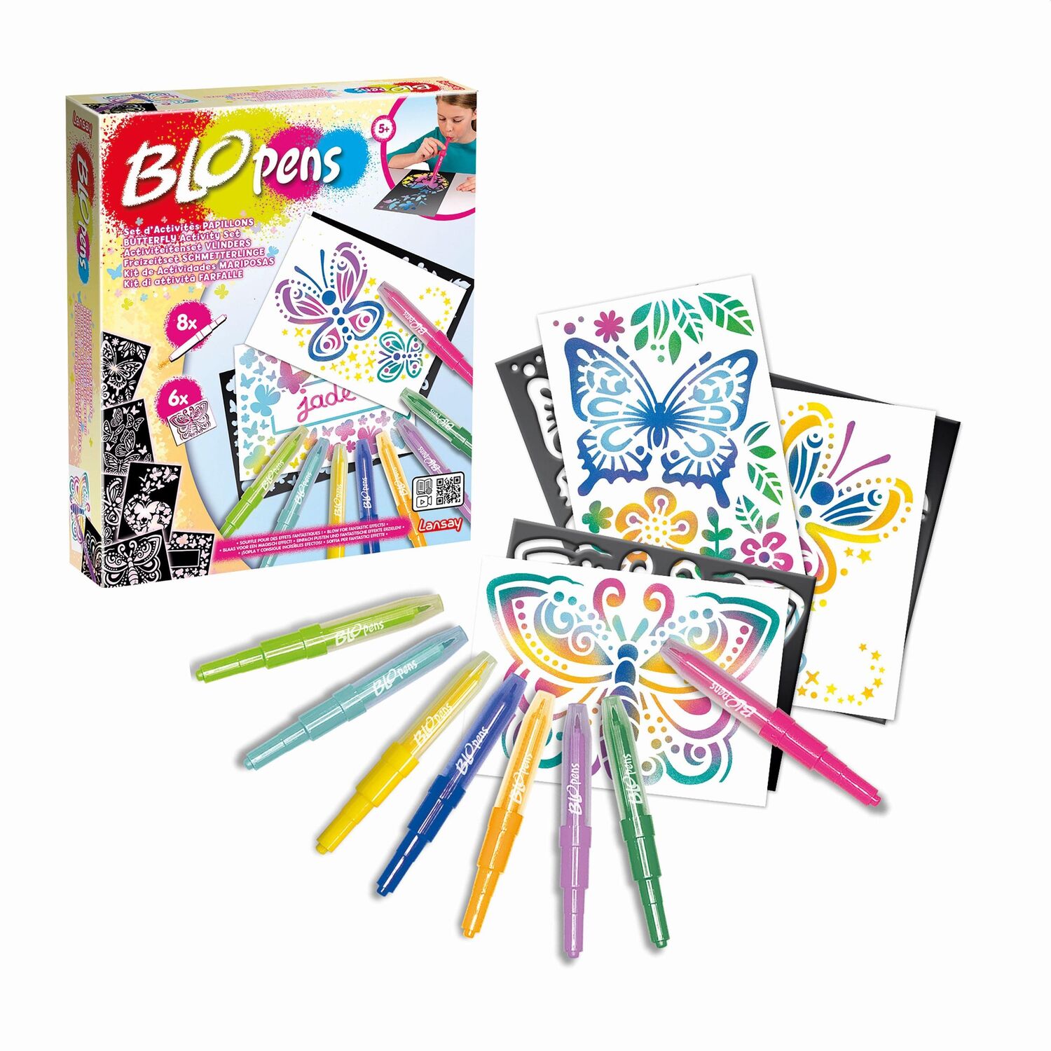 Bild: 3181860235768 | Blopens - Sprühstifteset Schmetterlinge | Lansay | Stück | Deutsch