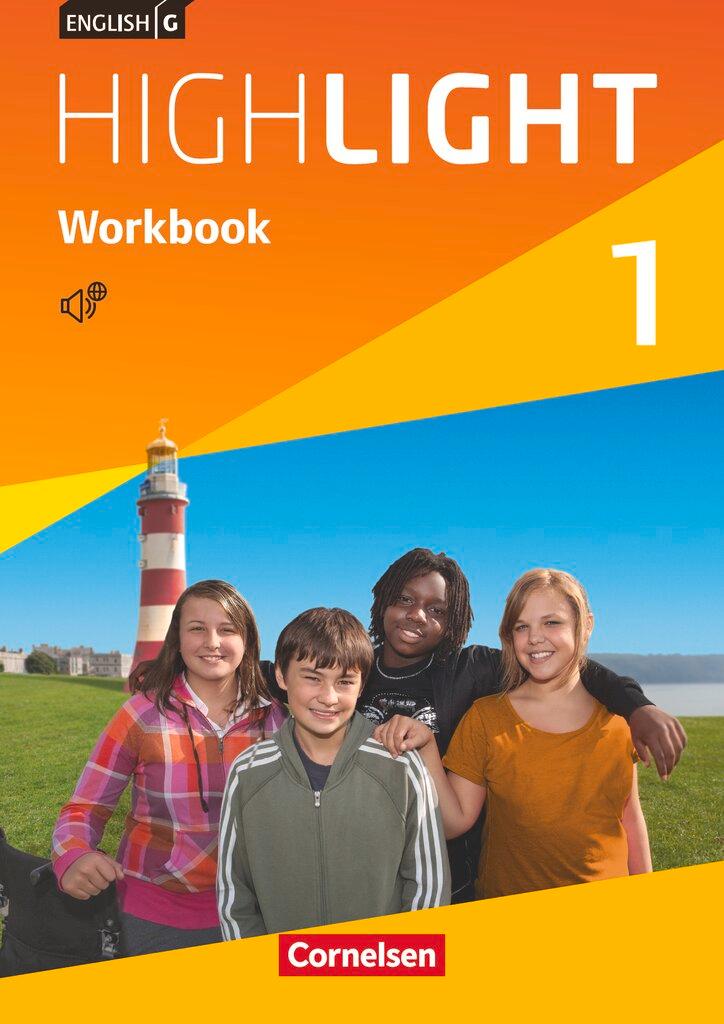 Cover: 9783060328598 | English G Highlight 01: 5. Schuljahr. Workbook mit Audios online....