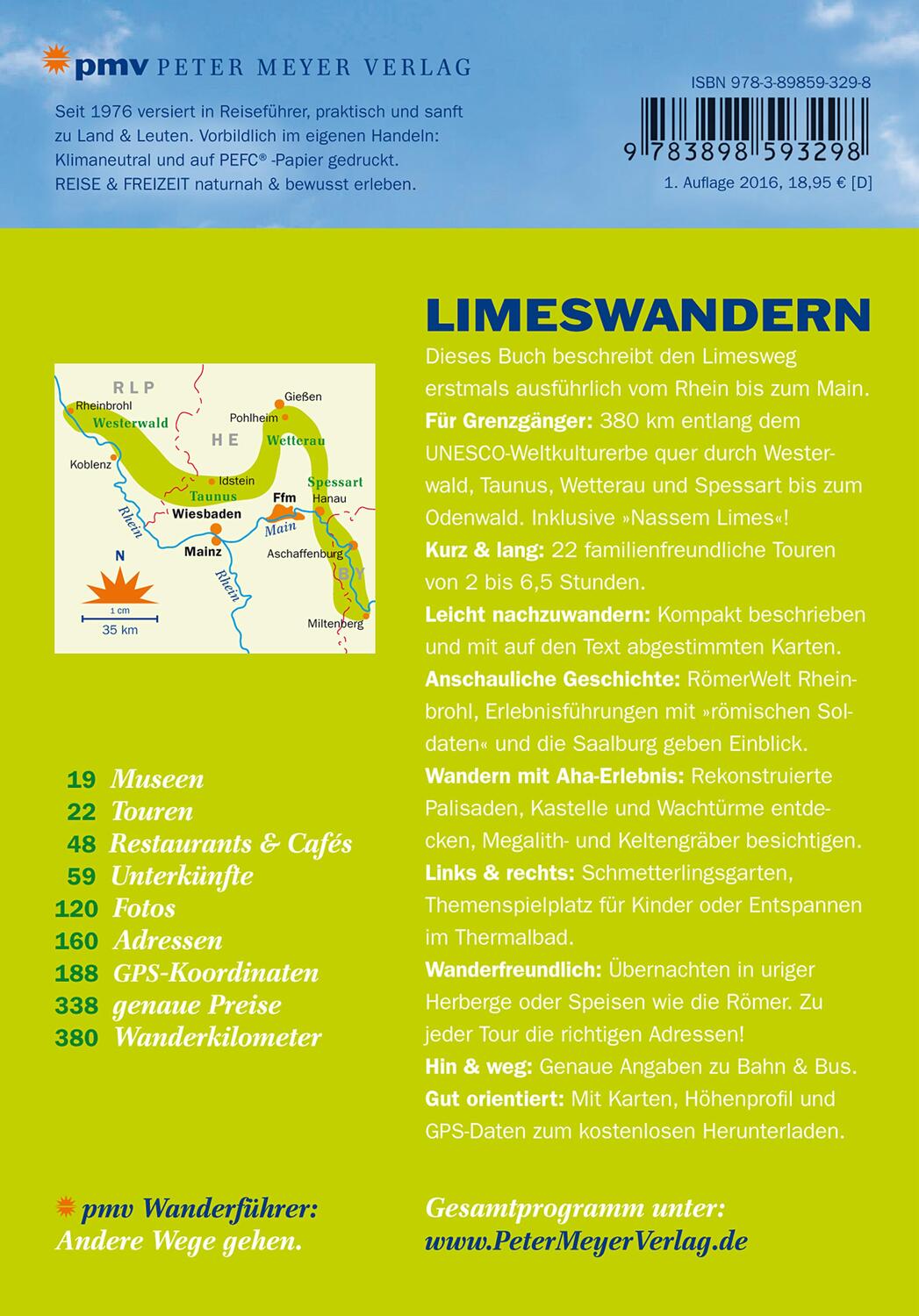 Rückseite: 9783898593298 | Limeswandern: Von Rheinbrohl bis Miltenberg | Klaus Nissen | Buch