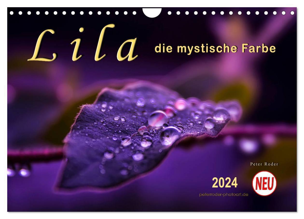 Cover: 9783383280382 | Lila - die mystische Farbe (Wandkalender 2024 DIN A4 quer),...