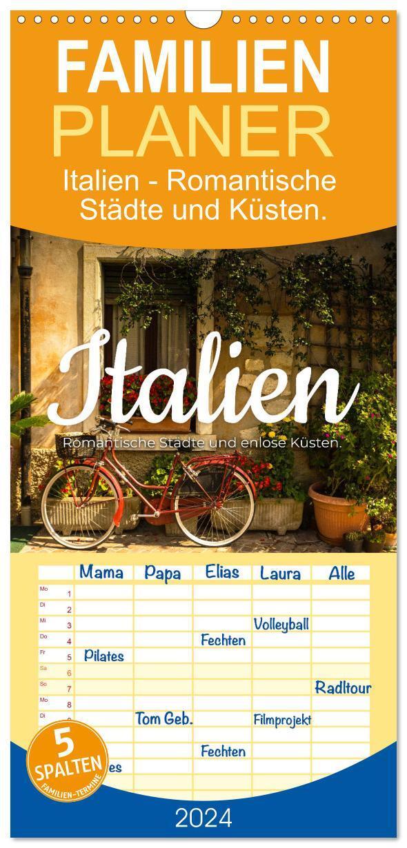 Cover: 9783675787568 | Familienplaner 2024 - Italien - Romantische Städte und endlose...
