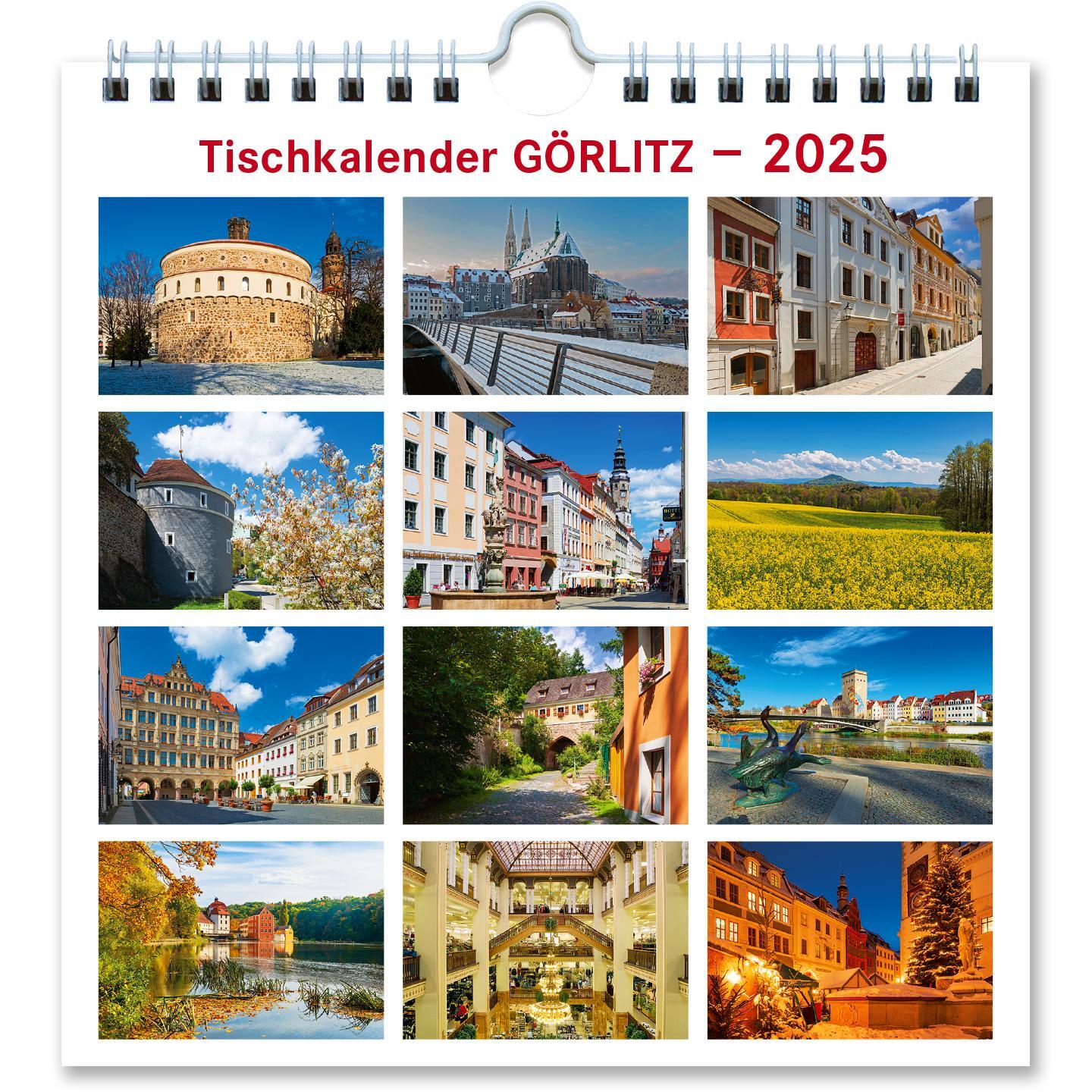Bild: 4250582399429 | Kalender Görlitz 2025 | 13,5x14 cm - Tischkalender | Dietmar Berthold
