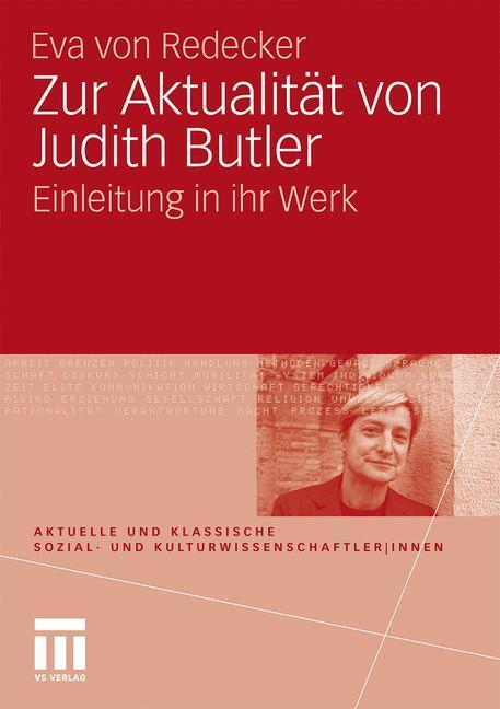 Cover: 9783531164335 | Zur Aktualität von Judith Butler | Einleitung in ihr Werk | Redecker