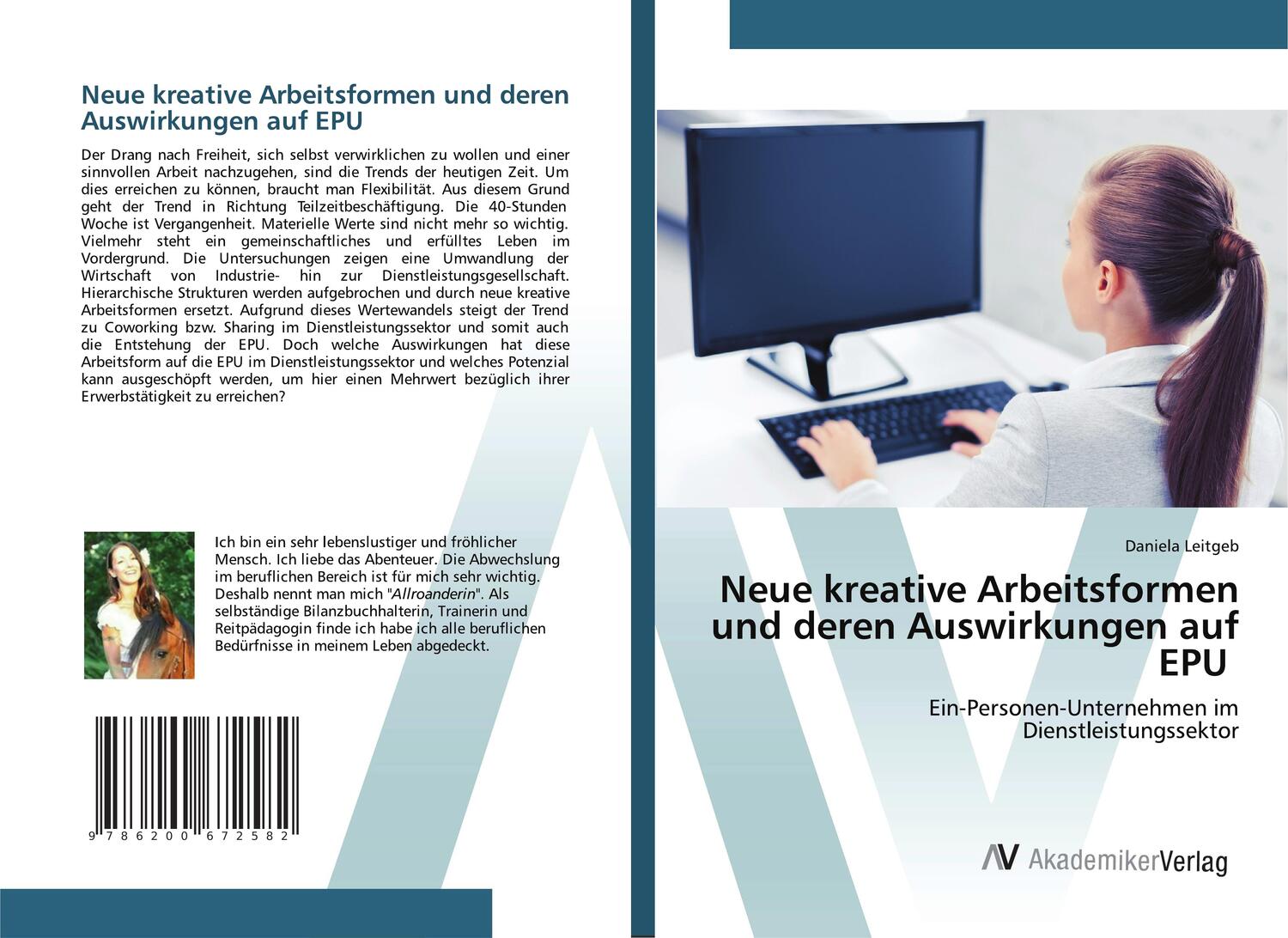Cover: 9786200672582 | Neue kreative Arbeitsformen und deren Auswirkungen auf EPU | Leitgeb