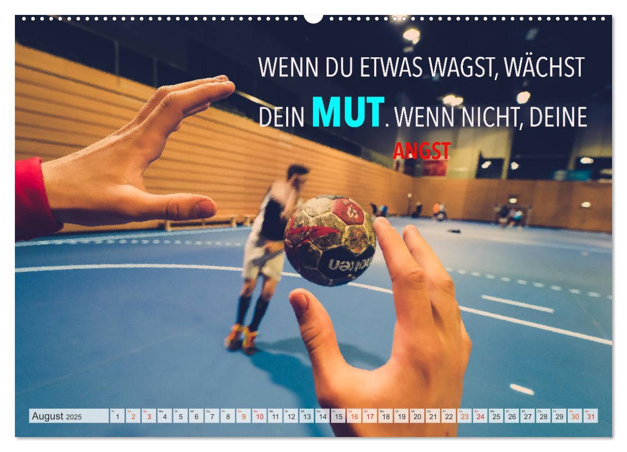 Bild: 9783435116867 | Positive Gedanken - Motivation und Handball (Wandkalender 2025 DIN...