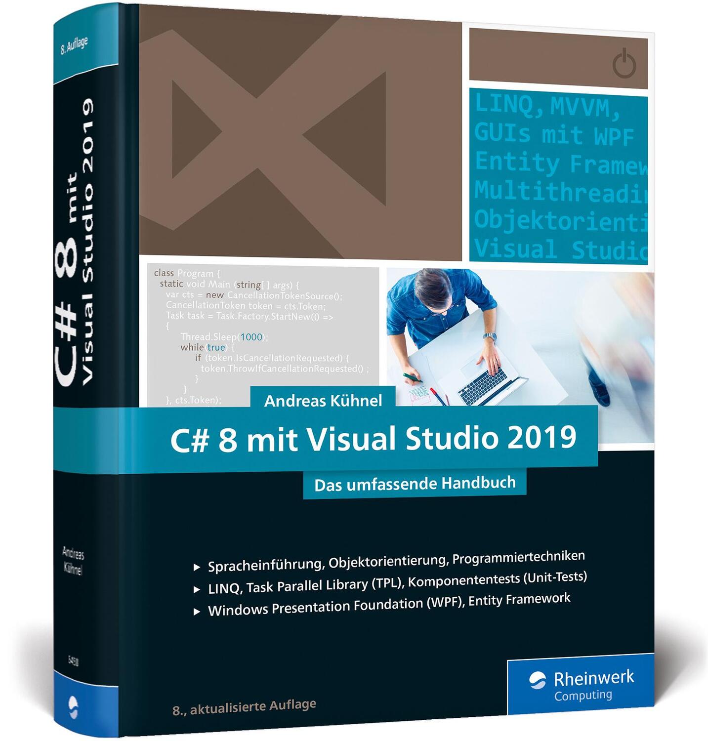 Cover: 9783836264587 | C# 8 mit Visual Studio 2019 | Andreas Kühnel | Buch | 1478 S. | 2019