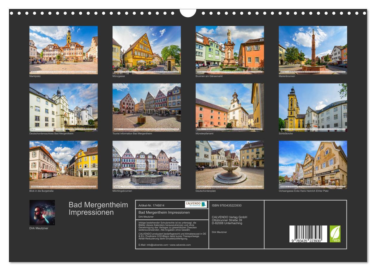 Bild: 9783435223930 | Bad Mergentheim Impressionen (Wandkalender 2025 DIN A3 quer),...