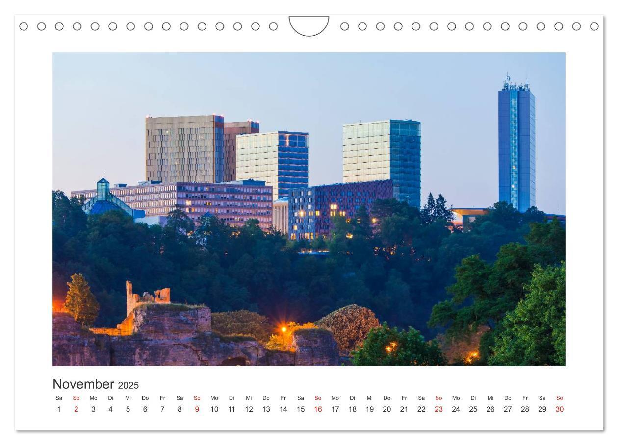 Bild: 9783435592586 | LUXEMBURG Stadt der Kontraste (Wandkalender 2025 DIN A4 quer),...