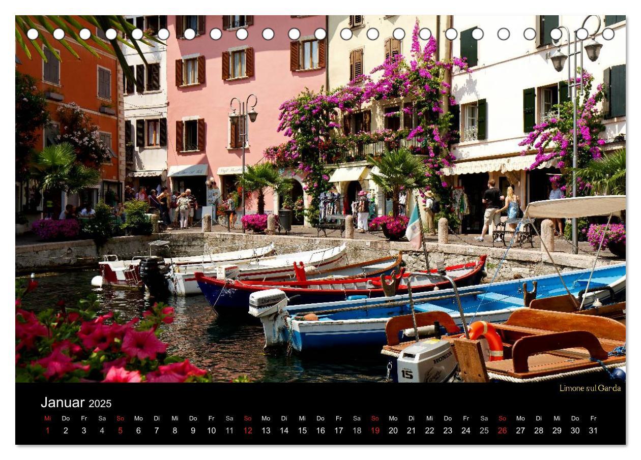 Bild: 9783435825509 | Gardasee (Tischkalender 2025 DIN A5 quer), CALVENDO Monatskalender