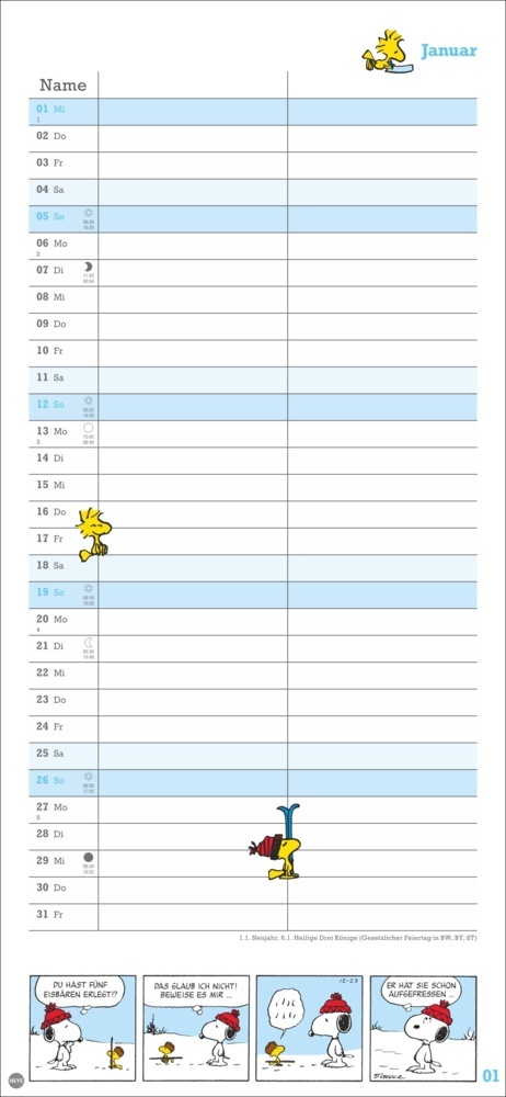 Bild: 9783756406081 | Peanuts Planer Wir zwei 2025 | Kalender | Spiralbindung | 14 S. | 2025