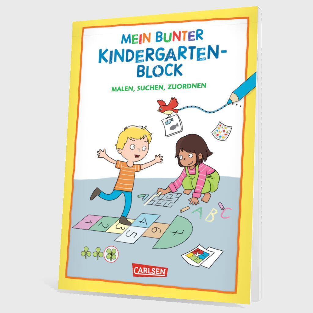 Bild: 9783551192073 | Rätseln für Kita-Kinder: Mein bunter Kindergarten-Block: Malen,...