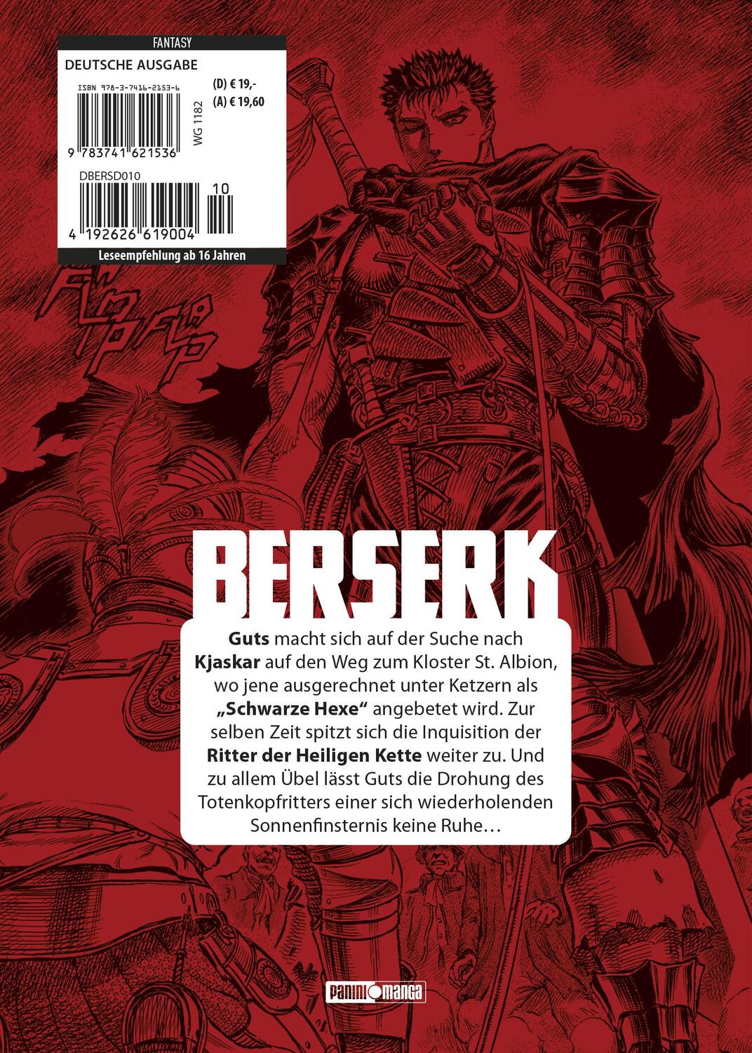 Rückseite: 9783741621536 | Berserk: Ultimative Edition 10 | Bd. 10 | Kentaro Miura | Taschenbuch