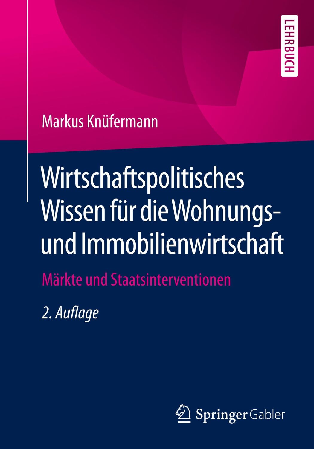 Cover: 9783658336073 | Wirtschaftspolitisches Wissen für die Wohnungs- und...