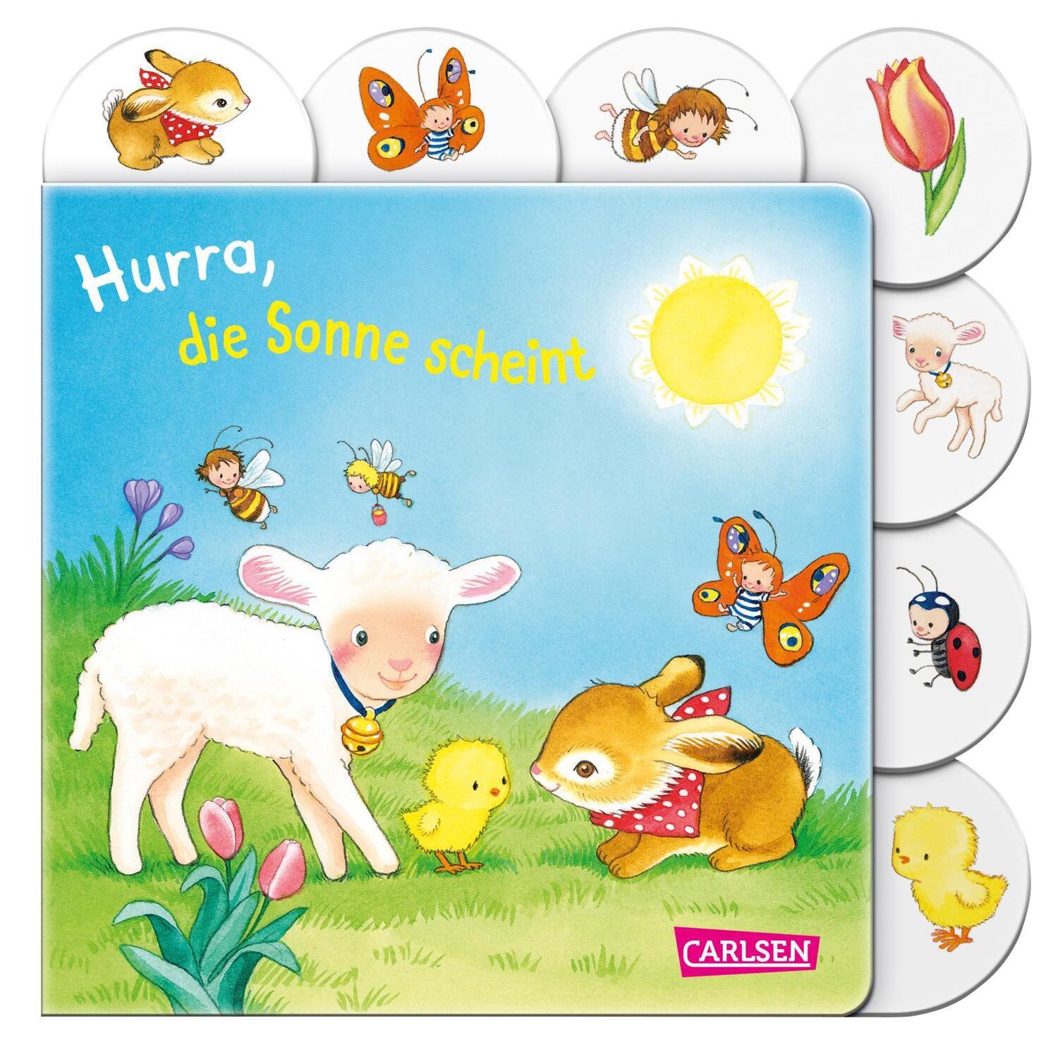 Cover: 9783551171443 | Hurra, die Sonne scheint | Buntes Registerbuch ab 18 Monaten | Geis