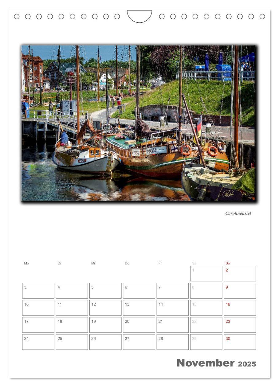 Bild: 9783457059104 | Ostfriesland - die bezaubernden alten Häfen / Planer (Wandkalender...