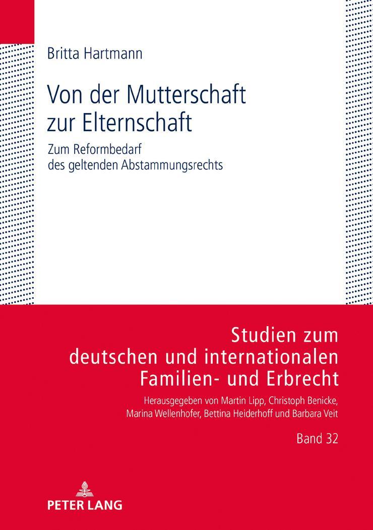 Cover: 9783631814321 | Von der Mutterschaft zur Elternschaft | Britta Hartmann | Buch | 2020
