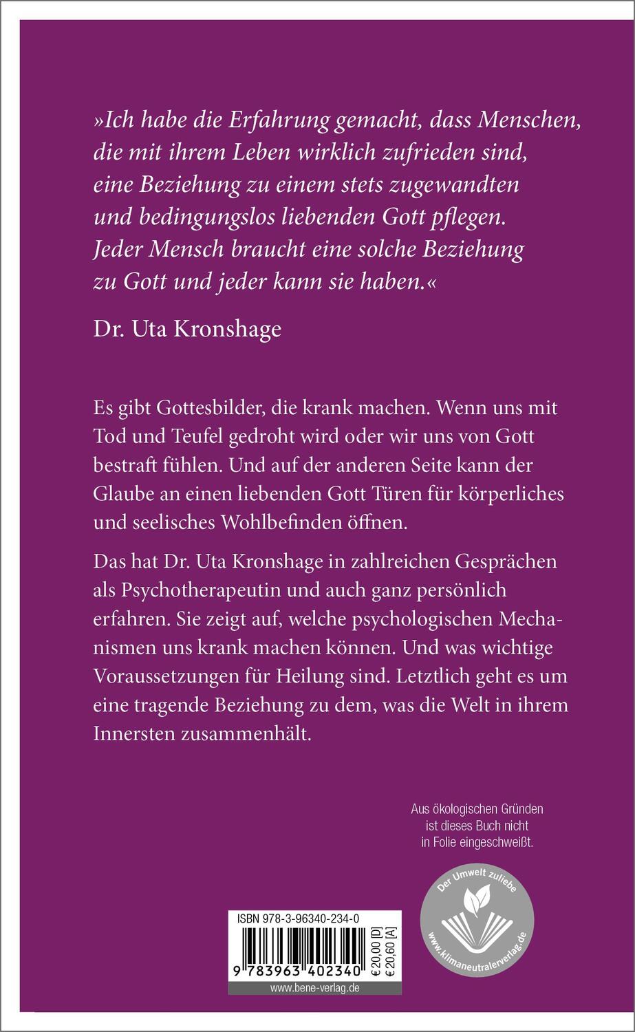 Rückseite: 9783963402340 | Vom Gott der Angst zum Gott der Liebe | Uta Kronshage | Buch | 224 S.