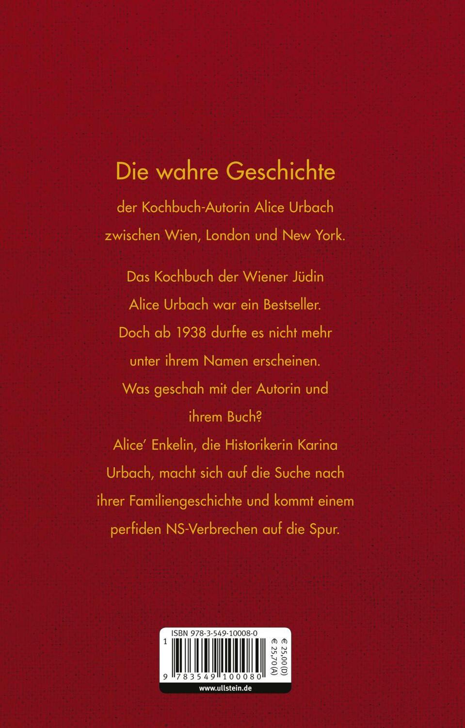 Rückseite: 9783549100080 | Das Buch Alice | Karina Urbach | Buch | Deutsch | 2020