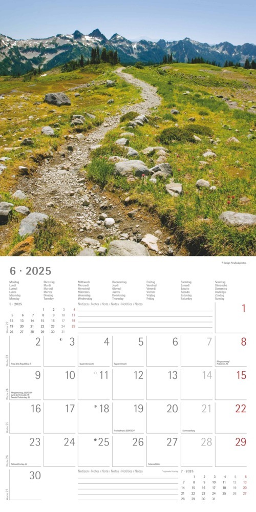 Bild: 4251732340919 | Alpha Edition - Wege 2025 Broschürenkalender, 30x30cm, Wandkalender...