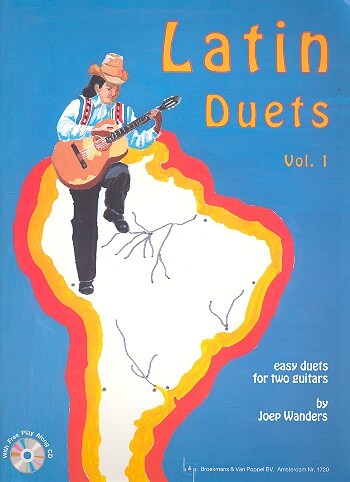 Cover: 9990051598636 | Latin Duets vol.1 (+CD) for 2 guitars | Joep Wanders