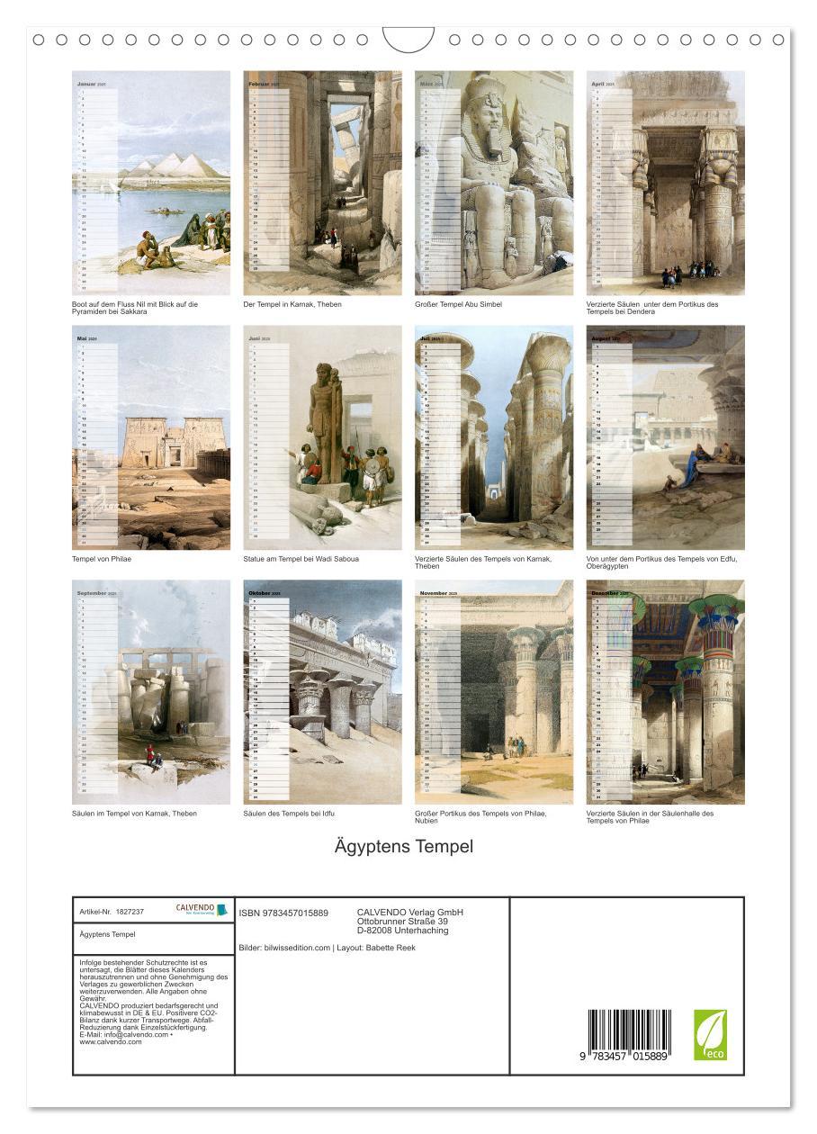 Bild: 9783457015889 | Ägyptens Tempel (Wandkalender 2025 DIN A3 hoch), CALVENDO...