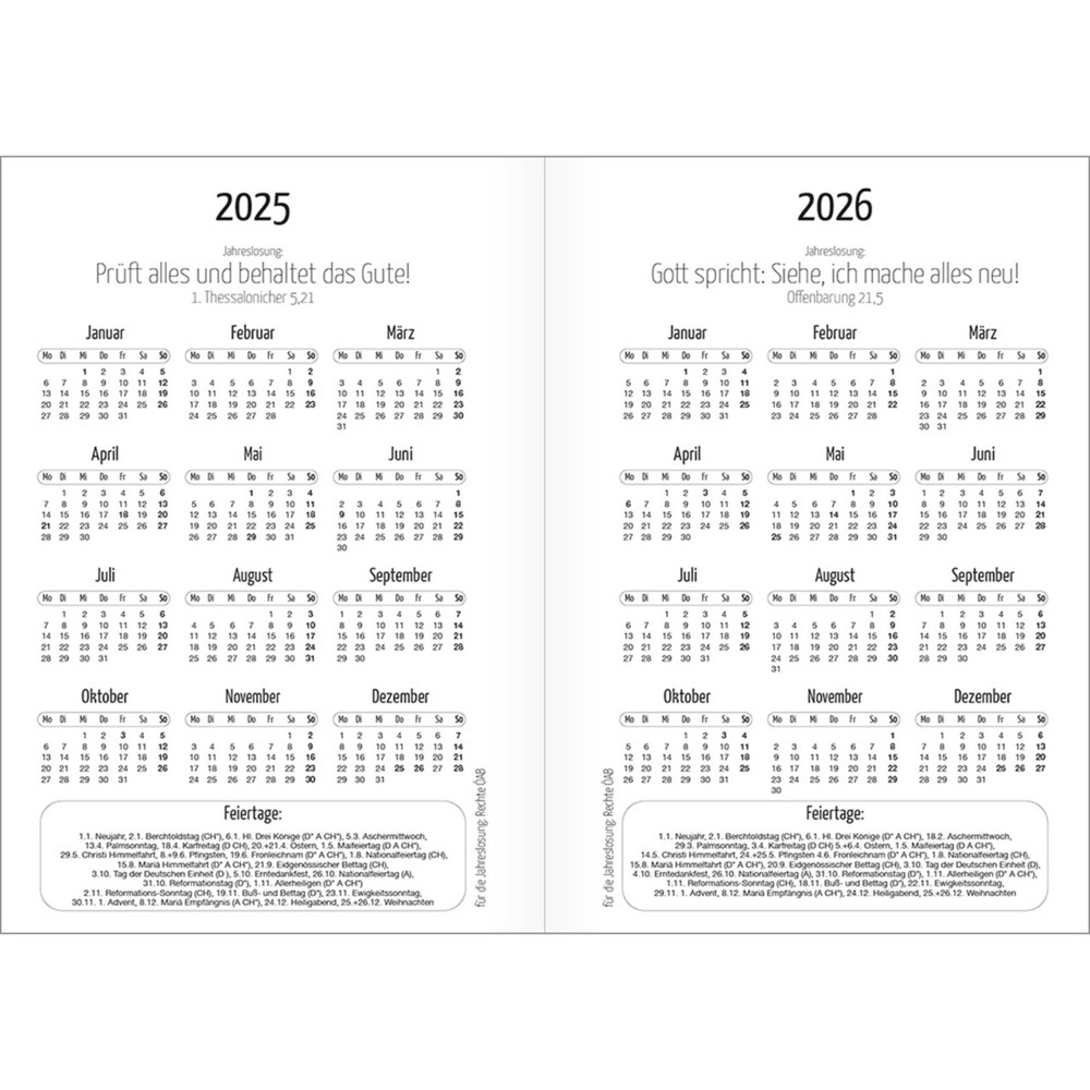 Bild: 9783754869758 | Ich bin dir immer nah 2025 | Termin-Kalender für unterwegs | Zachmann