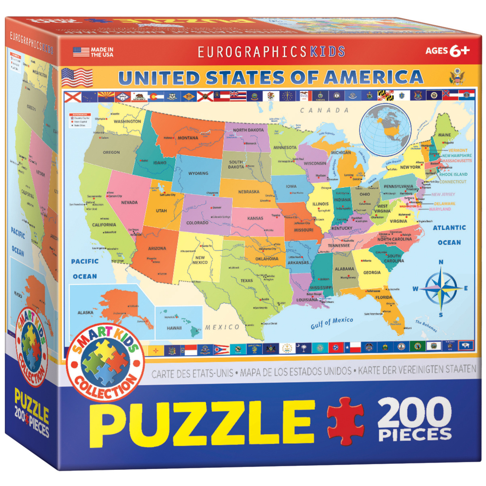 Cover: 628136606516 | EG-Map of the US | Spiel | In Karton | 2022 | Eurographics
