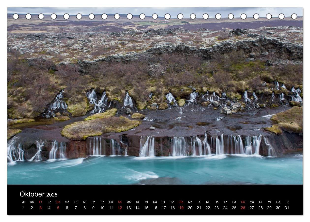 Bild: 9783435524655 | Eindrücklich Island 2025 (Tischkalender 2025 DIN A5 quer), CALVENDO...