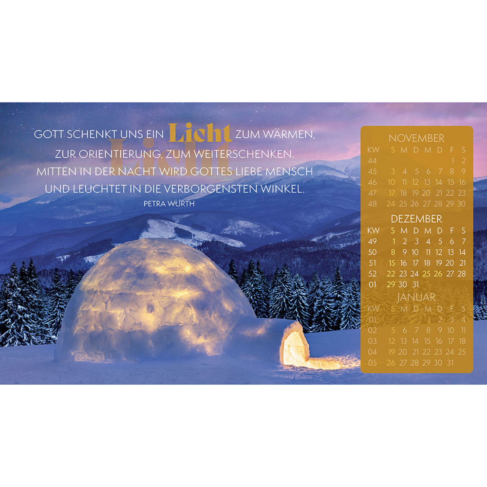 Bild: 9783754868546 | Abenteuer Glauben wagen 2024 | Postkartenkalender für Glaubensmänner