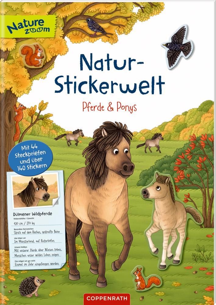 Cover: 9783649641292 | Natur-Stickerwelt - Pferde und Ponys | Broschüre | Nature Zoom | 24 S.