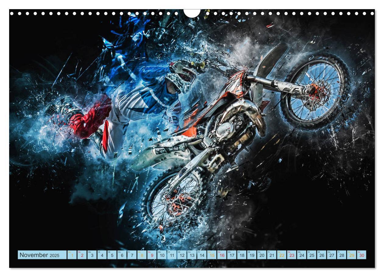 Bild: 9783435409891 | Motocross - extrem cool (Wandkalender 2025 DIN A3 quer), CALVENDO...