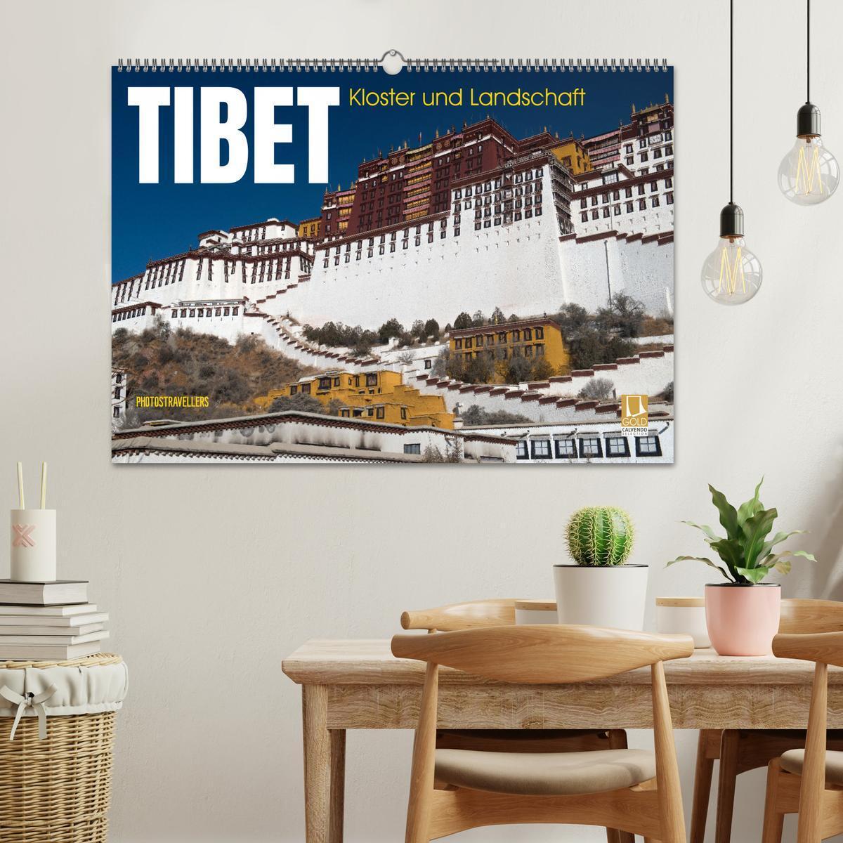 Bild: 9783383826184 | Tibet - Kloster und Landschaft (Wandkalender 2025 DIN A2 quer),...