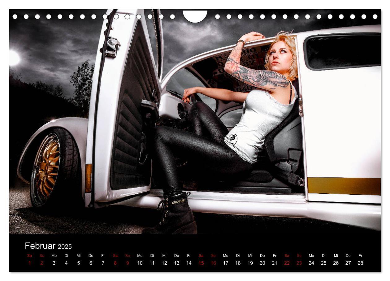 Bild: 9783435397143 | Cars and Girls (Wandkalender 2025 DIN A4 quer), CALVENDO...