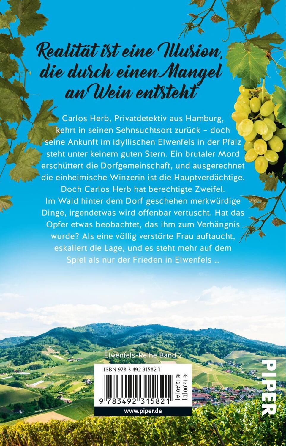 Rückseite: 9783492315821 | Winzerfluch | Ein Elwenfels-Krimi Regionalkrimi aus der Pfalz | Buch