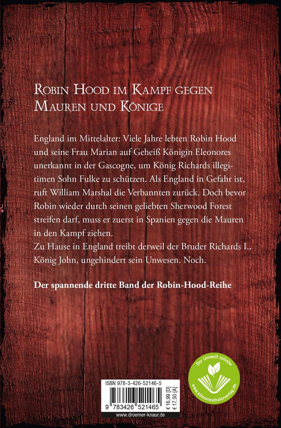 Rückseite: 9783426521465 | Das Blut des Löwen | Ein Robin-Hood-Roman | Mac P. Lorne | Taschenbuch
