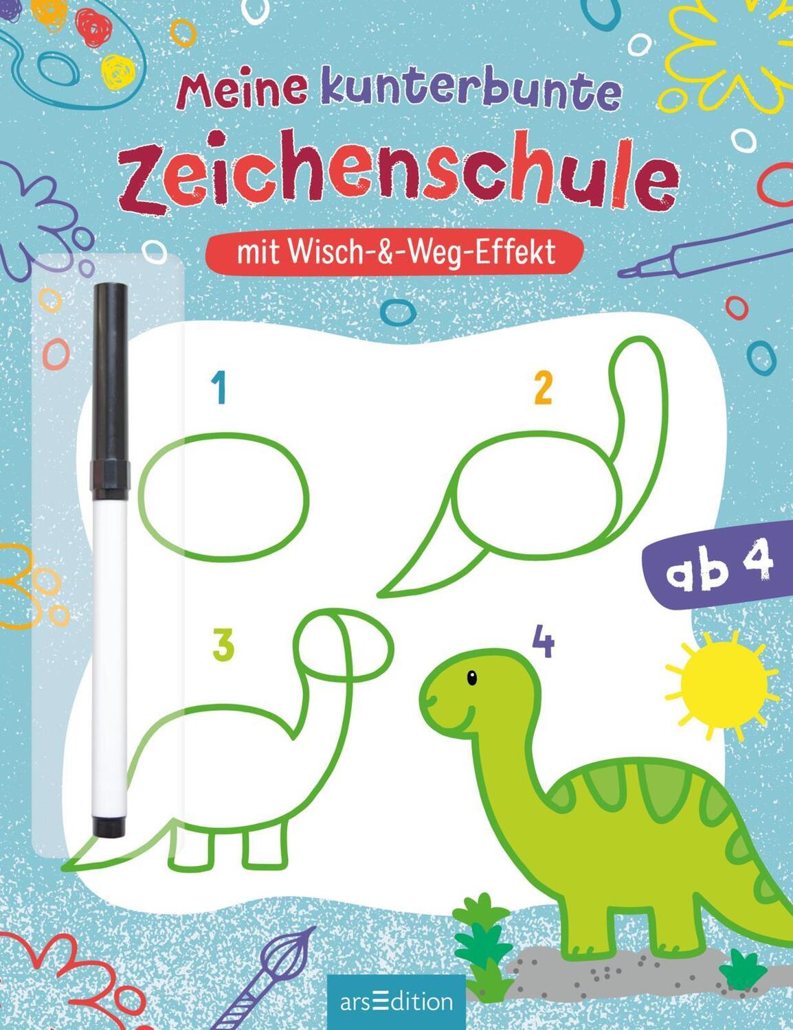 Bild: 9783845846927 | Meine kunterbunte Zeichenschule | Mit Wisch-&amp;-Weg-Effekt! | Buch