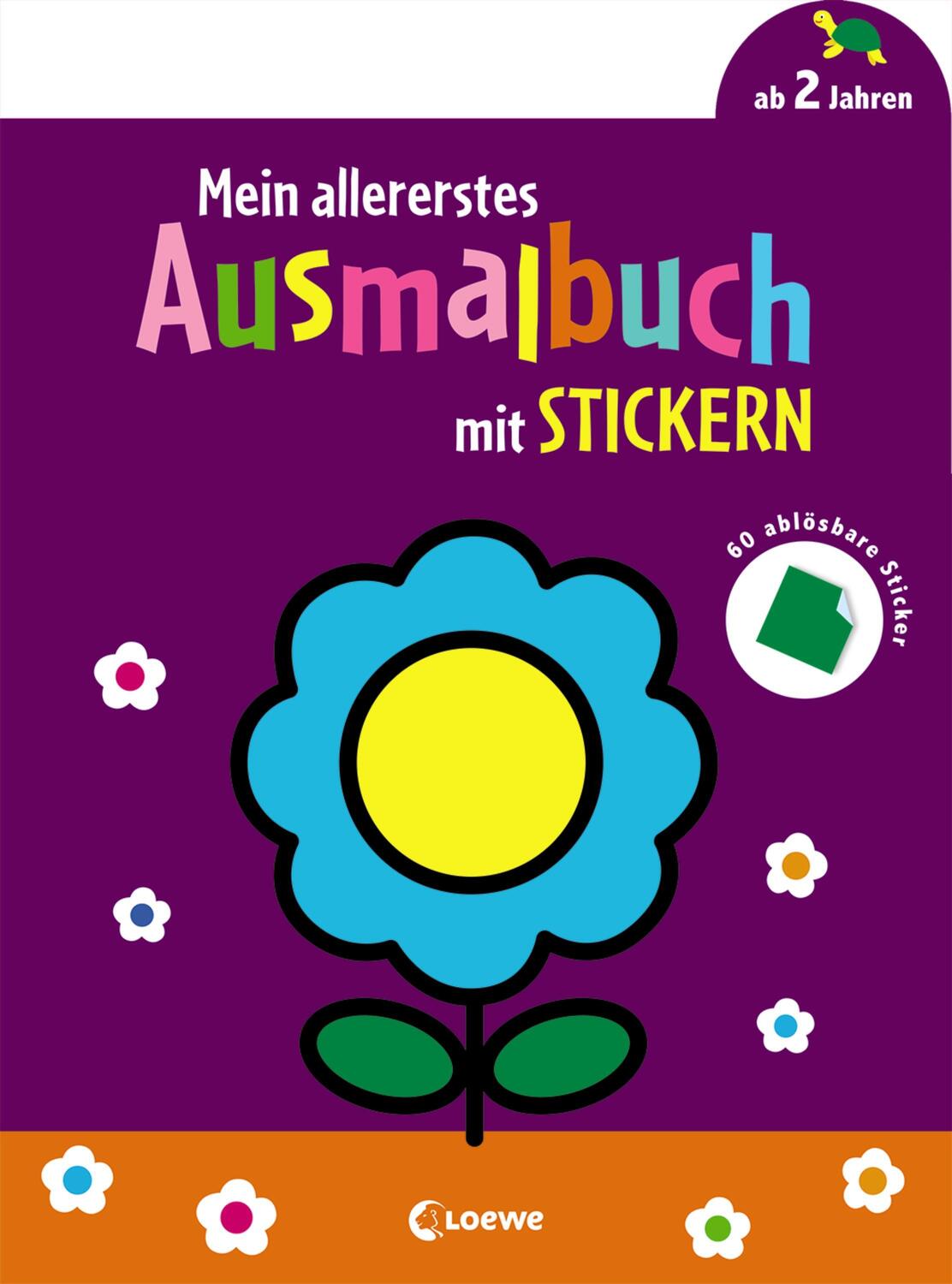 Cover: 9783743210288 | Mein allererstes Ausmalbuch mit Stickern (Blume) | Broschüre | Deutsch
