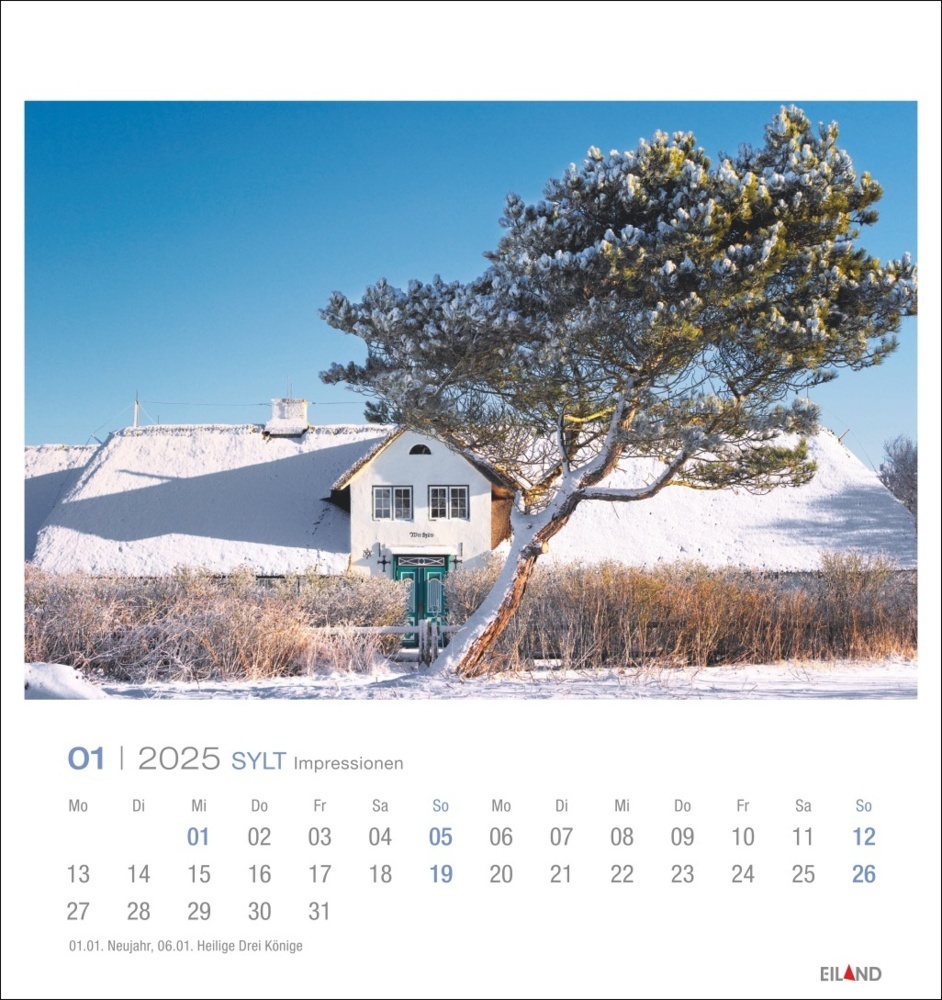 Bild: 9783964023353 | Sylt Impressionen Postkartenkalender 2025 | Kalender | Spiralbindung