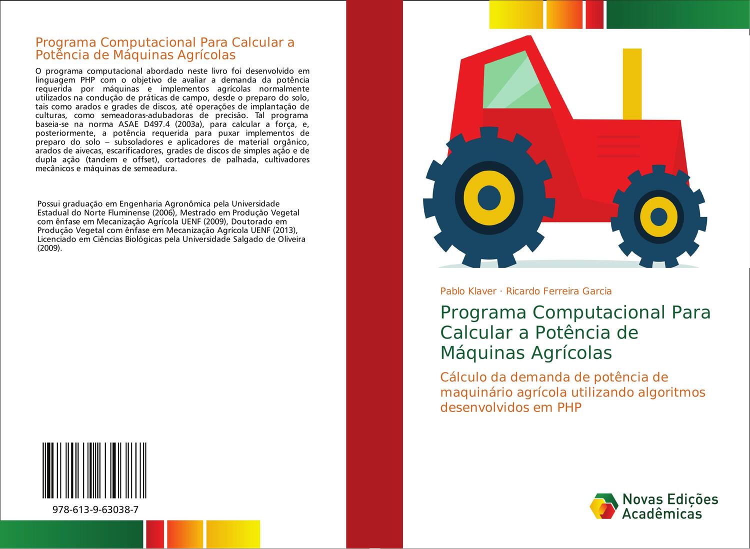 Cover: 9786139630387 | Programa Computacional Para Calcular a Potência de Máquinas Agrícolas