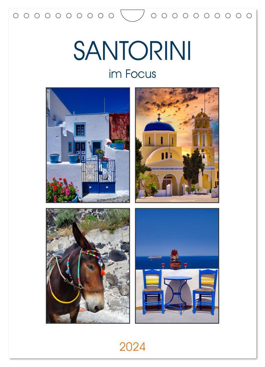 Cover: 9783675492417 | Santorini im Focus (Wandkalender 2024 DIN A4 hoch), CALVENDO...
