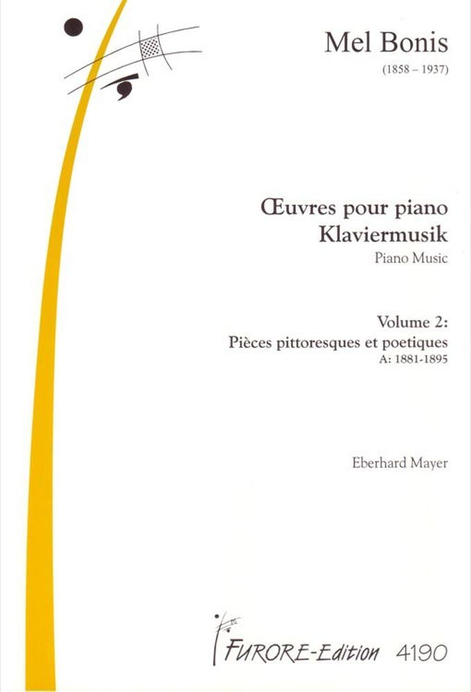 Cover: 9790500129196 | Oeuvres Pour Piano | Vol 2: Pieces Pittoresques et Poetiques | Bonis