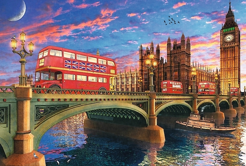 Bild: 5900511201550 | Palast von Westminster, Big Ben, London (Holzpuzzle) | Spiel | 20155