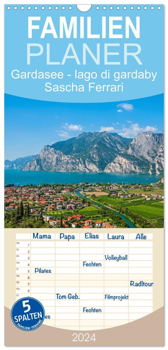 Cover: 9783383090790 | Familienplaner 2024 - Gardasee - lago di Garda by Sascha Ferrari...